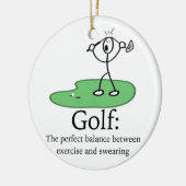 Golf: De perfecte balans Keramisch Ornament (Links)