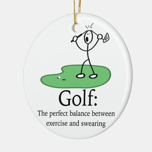 Golf: De perfecte balans Keramisch Ornament (Links)