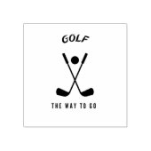 Golf de weg om te gaan rubberstempel (Afrduk)