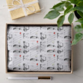 Golf decoupage papier, golfer tissue tissuepapier (Geschenk)