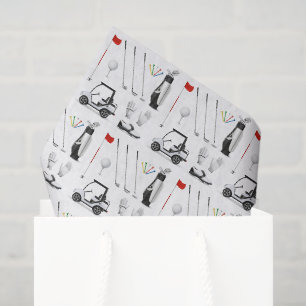 Golf decoupage papier, golfer tissue tissuepapier