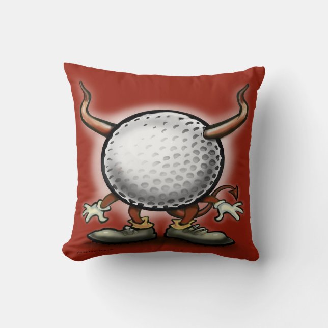 Golf Demon Sierkussen (Voorkant)