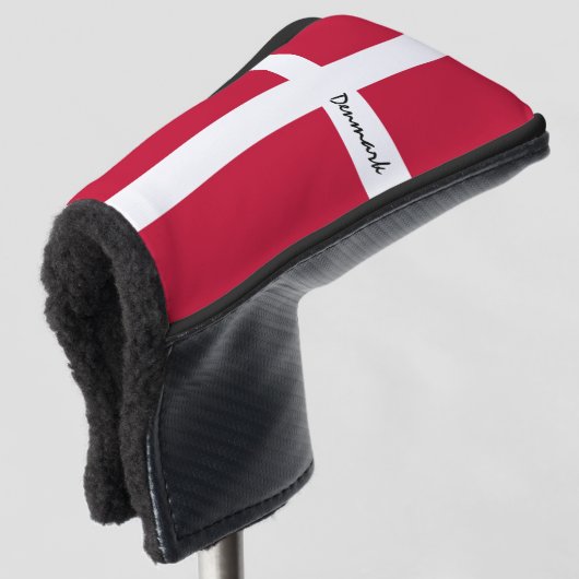Golf Denemarken en Deense vlag/Golf Clubs Hoesjes Golfheadcover (3/4 voorkant)
