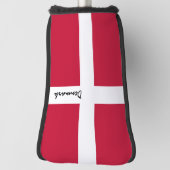 Golf Denemarken en Deense vlag/Golf Clubs Hoesjes Golfheadcover (Draai 90)