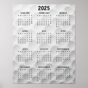 Golf Design 2025 Agenda Poster