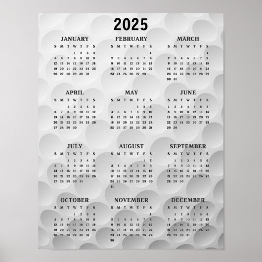 Golf Design 2025 Agenda Poster (Voorkant)