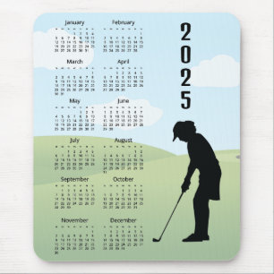Golf Design 2025 Kalender Muismat