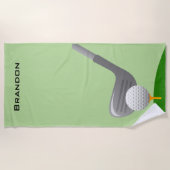 Golf Design Beach Towel Strandlaken (Voorkant)