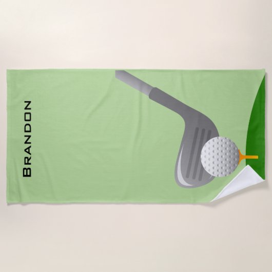 Golf Design Beach Towel Strandlaken (Voorkant)