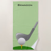 Golf Design Beach Towel Strandlaken (Voorkant)