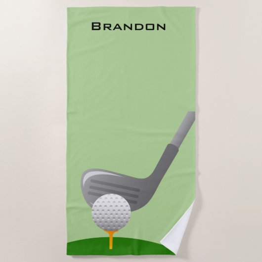 Golf Design Beach Towel Strandlaken (Voorkant)