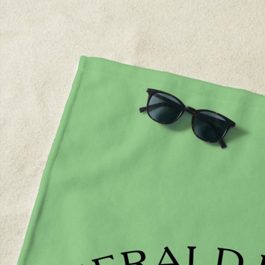 Golf Design Monogram Golfer Sjabloon Beach Towel Strandlaken (In situ)