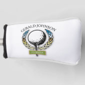 Golf Design Monogram Golfer Sjabloon Golfheadcover (Voorkant)