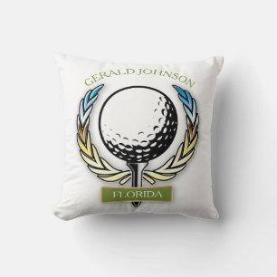 Golf Design Monogram Golfer Sjabloon Kussen