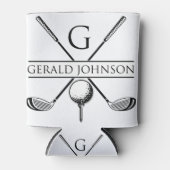 Golf Design Monogram Sjabloon Blikjeskoeler (Voorkant)