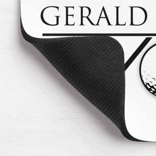 Golf Design Monogram Sjabloon Muismat (Hoek)