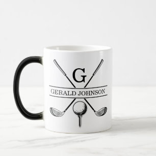 Golf Design Monogram Sjabloon tweetone koffie Mok