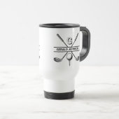 Golf Design Monogram Sjabloon tweetone koffie Mok (Voorkant rechts)