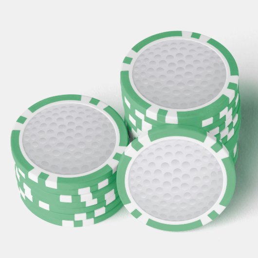 Golf Design Poker Chips (Opstapeling)
