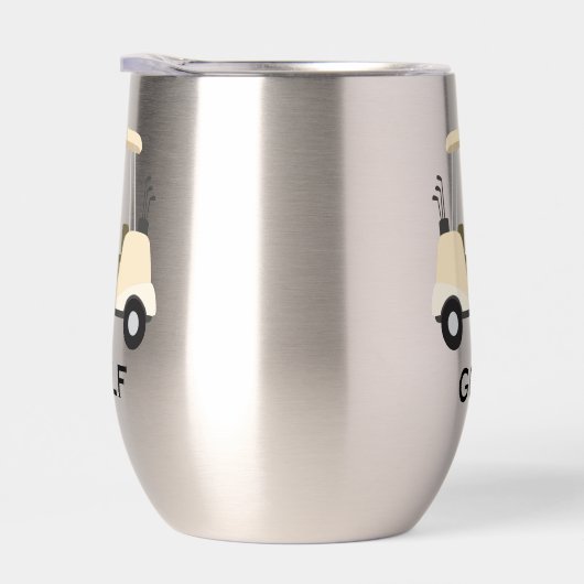 Golf Design Thermische Wijn Tumbler (Rechts)