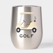 Golf Design Thermische Wijn Tumbler (Achterkant)
