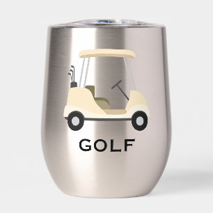 Golf Design Thermische Wijn Tumbler