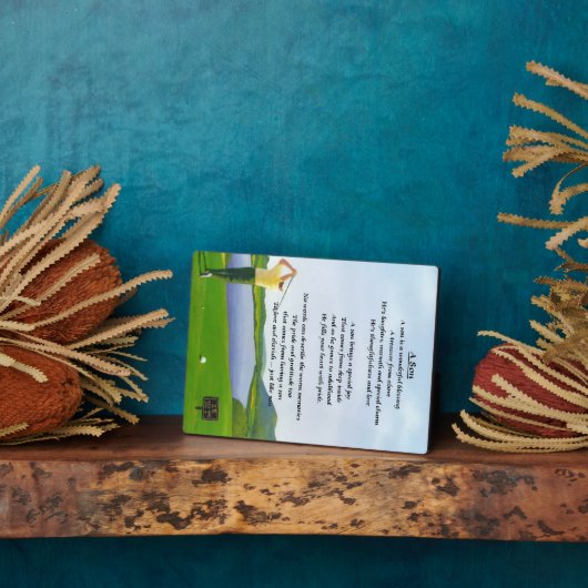 Golf Design - Zoon gedicht Plaque Fotoplaat (Zijkant)