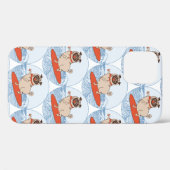 Golf die een gelukkige doornhaai op een surfbordsj Case-Mate iPhone case (Achterkant (horizontaal))