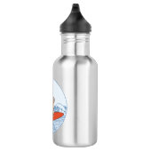 Golf die een gelukkige hond op het surfbord heeft waterfles  (Rechts)