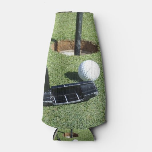 Golf die het groene licht geeft, flesjeskoeler (Voorkant)