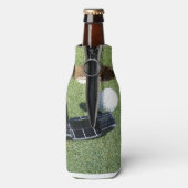 Golf die het groene licht geeft, flesjeskoeler (Fles Achterkant)