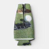Golf die het groene licht geeft, flesjeskoeler (Achterkant)