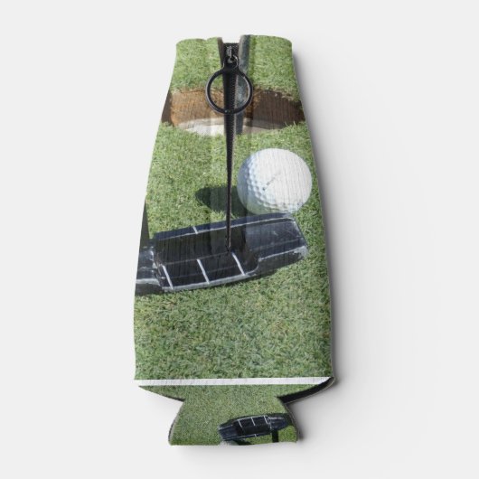 Golf die het groene licht geeft, flesjeskoeler (Achterkant)