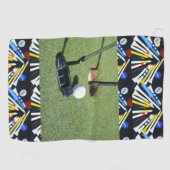 Golf die het groene licht geeft, golfhanddoek (Horizontaal)