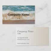 Golf die op de kust kruipt, foto van Zee Visitekaartje (Voorkant / Achterkant)