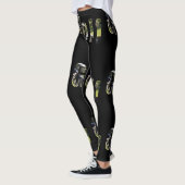 Golf Dimensional Logo, Dames Black Leggings. Leggings (Links)