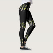 Golf Dimensional Logo, Dames Black Leggings. Leggings (Rechts)