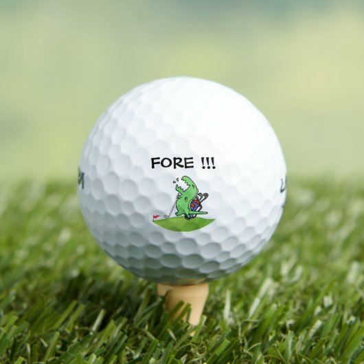 Golf Dinosaur golfende roep om grappige golfer Golfballen (Insitu Shirt)