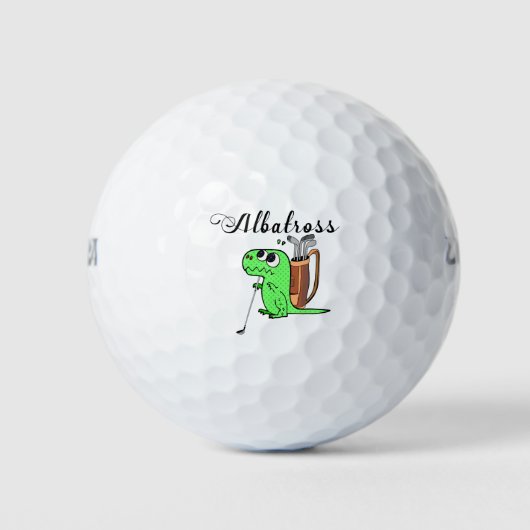 Golf Dinosaur golfing Albatross Golfballen (Voorkant)
