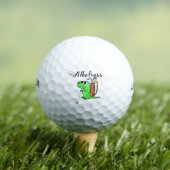 Golf Dinosaur golfing Albatross Golfballen (Insitu Shirt)
