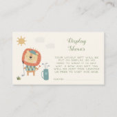 Golf Display Baby Boy Shower Little Putter Argyle Informatiekaartje (Voorkant)