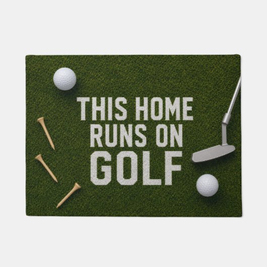 Golf dit huis loopt op golf deurmat (Voorkant)