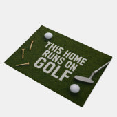 Golf dit huis loopt op golf deurmat (Schuin)