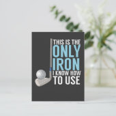 Golf - dit is het enige strijkijzer briefkaart (Staand voorkant)