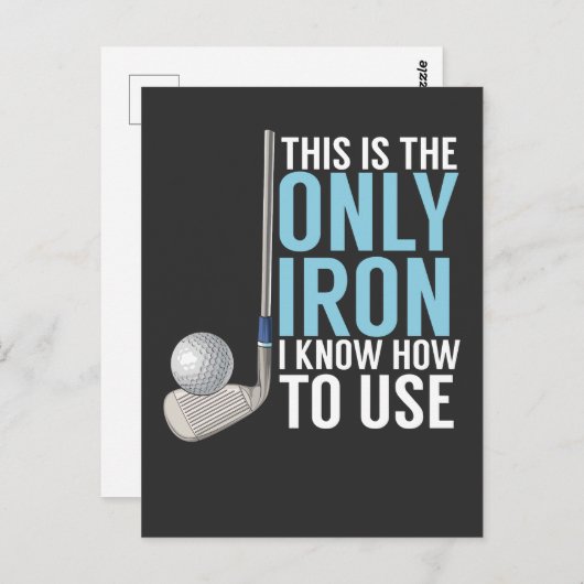 Golf - dit is het enige strijkijzer briefkaart (Voorkant / Achterkant)