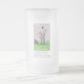 Golf Ditty Trophy Glazen tankschip Matglas Bierpul (Center)