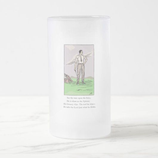  Golf Ditty Trophy Glazen tankschip Matglas Bierpul (Center)