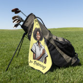 Golf Diva in training - Dames golfhanddoek (Groen)