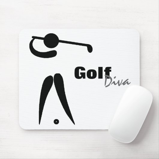 Golf Diva Mousepad Muismat (Met muis)