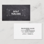 Golf Docent Coach Lessen Instructeur Instructie Visitekaartje (Voorkant / Achterkant)